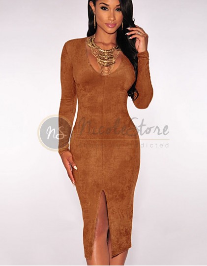 Rochie Midi cu Crapatura LC60673M